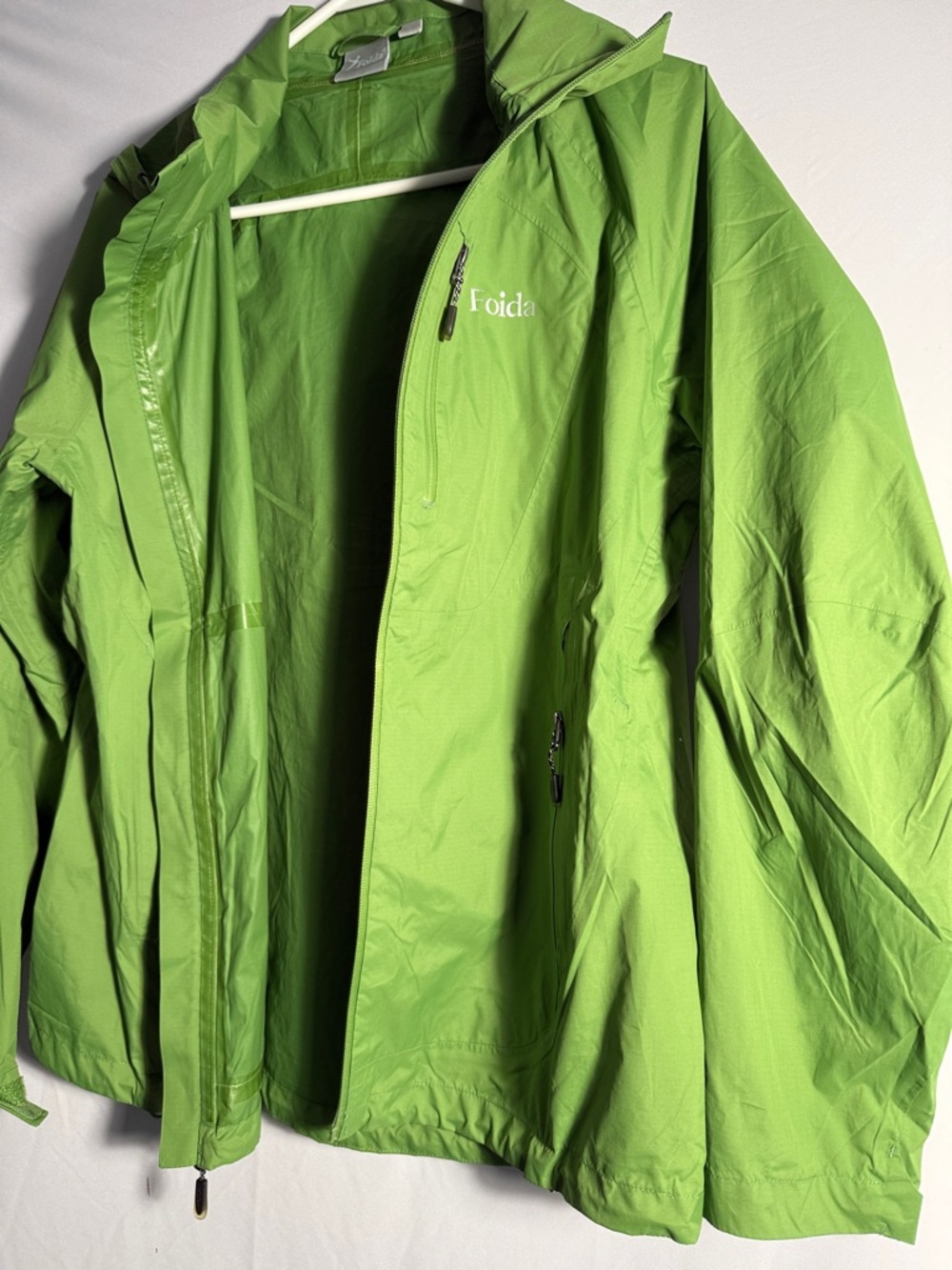 Women's Lime Green Rain Jacket